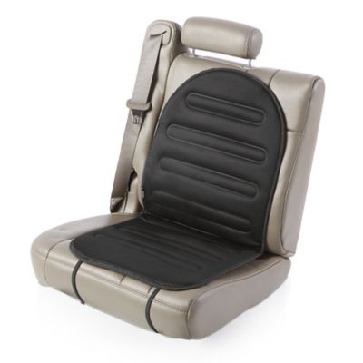 Heated Car Seat Cushion with Temperature Control in Black - Bed Bath