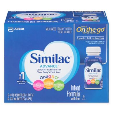 similac ready feed advance bottles oz pack reg cart