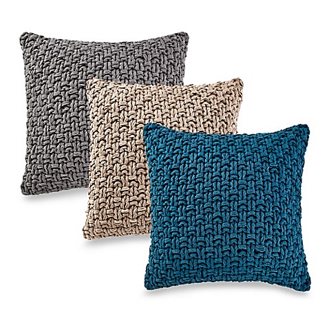 Kenneth Cole Reaction Home Chunky Knit Square Throw Pillow - Bed Bath & Beyond