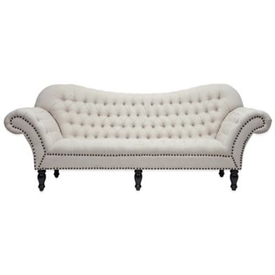 Baxton Studio Bostwick Linen Classic Victorian Sofa And Loveseat Set In ...