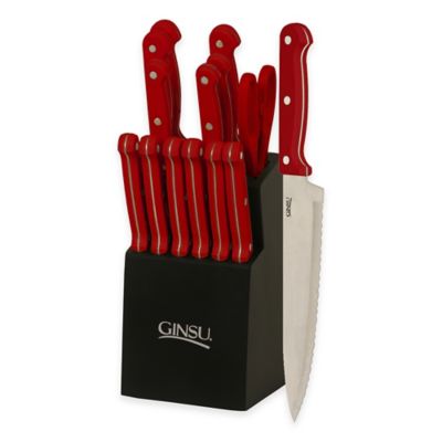 ginsu knife set with block