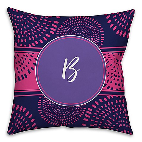 Boho Tribal Square Throw Pillow in Purple/Pink - Bed Bath & Beyond