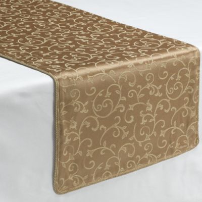 table Runner at and runners  Beyond â„¢ Bath & from Table Decorative beyond bath 70 bed Bed Inch Gold