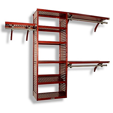 John Louis Home Red Mahogany Deluxe Closet Organizer - Bed Bath & Beyond