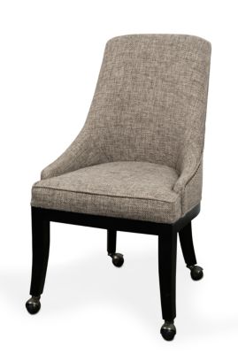 Dining Room Chairs With Wheels Upholstered Poker Chairs