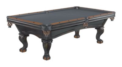 black billiard table