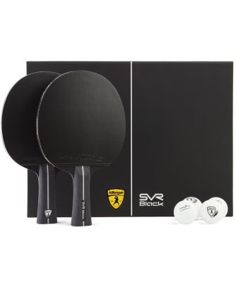 black ping pong paddle