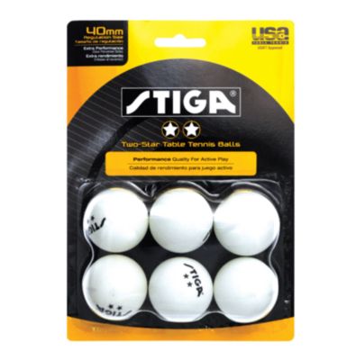 STIGA 2 Star White No Print Table Tennis Balls 144 Count for sale online 