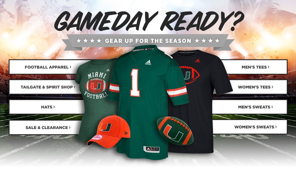 Miami Hurricanes Apparel Gear, Merchandise & Gifts