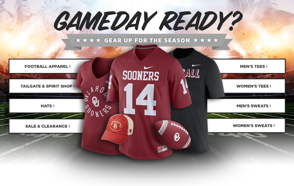 Oklahoma Sooners Apparel OU Gear, Merchandise & Gifts