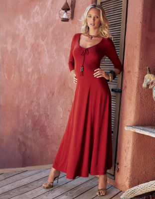 Fit-and-flare dress.