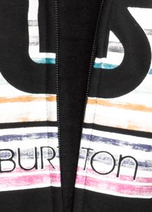 Women's Her Logo Fill Palette Stripes Basic Full-Zip Hoodie
