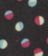 True Black Confetti Print