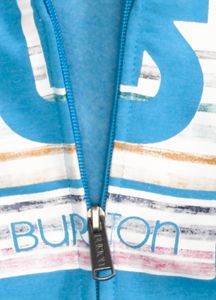 Girls' Logo Fill Palette Stripes Basic Full-Zip Hoodie