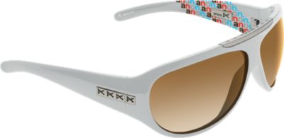Frame: White Electric Slide Print, Lens: Brown