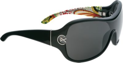 Frame: Black Poppy Print, Lens: Gray