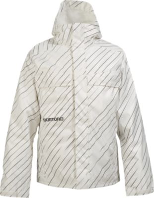 Bright White Faded Twill Stripe