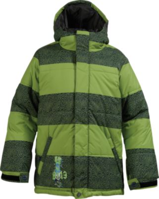 Lima Green Crackle Stripe