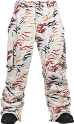 Bright White Fruity Tiger Print