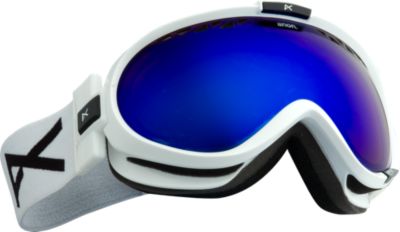 Frame: White, Lens: Blue Solex