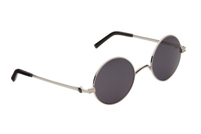 Frame: Silver, Lens: Gray