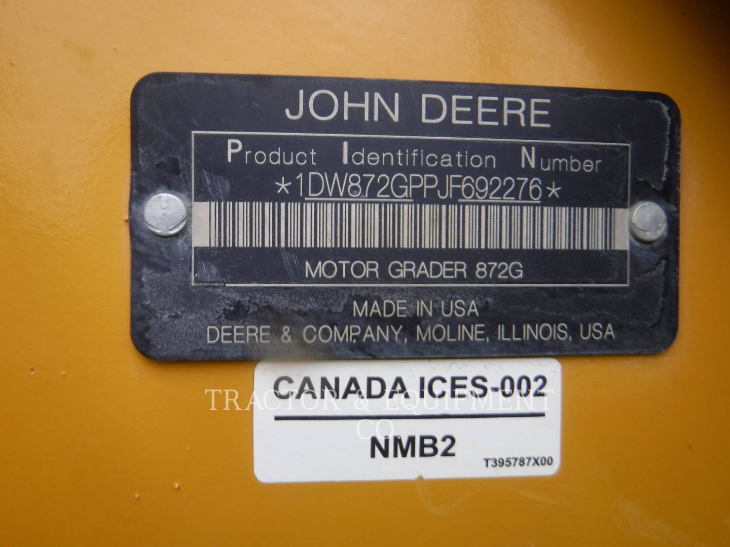 Photo of a  John Deere 872GP