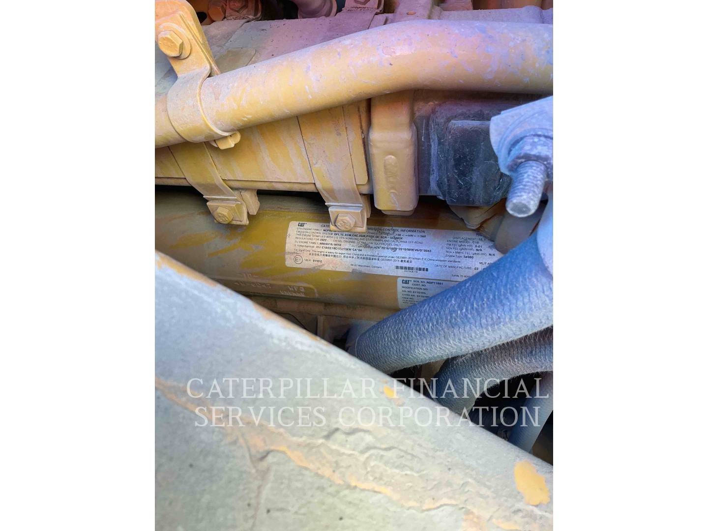 2021 CAT 988K XE - EMISSIONS_PLATE