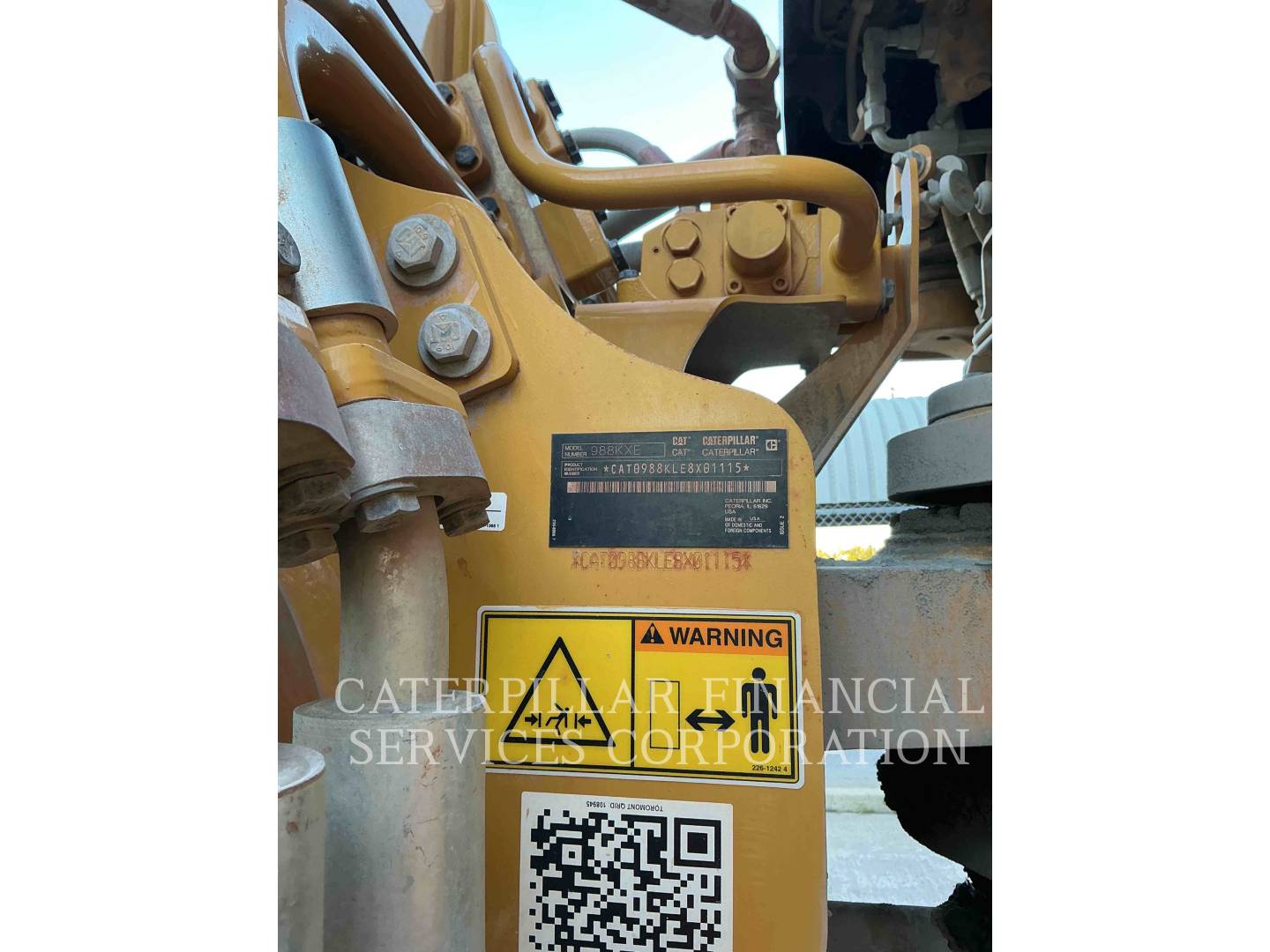 2021 CAT 988K XE - SERIAL_NUMBER_PLATE
