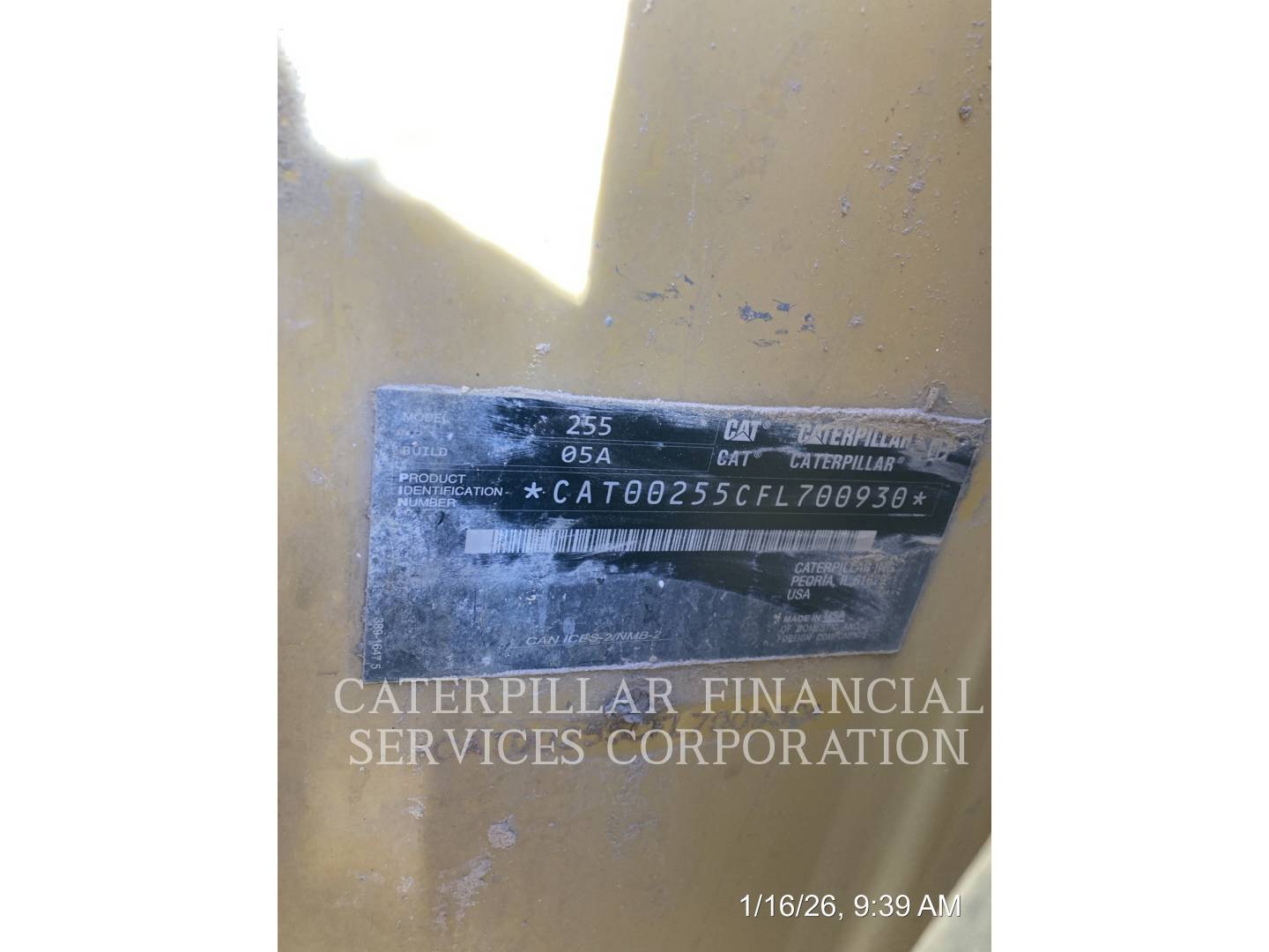 2024 CAT 255-05 - ENGINE