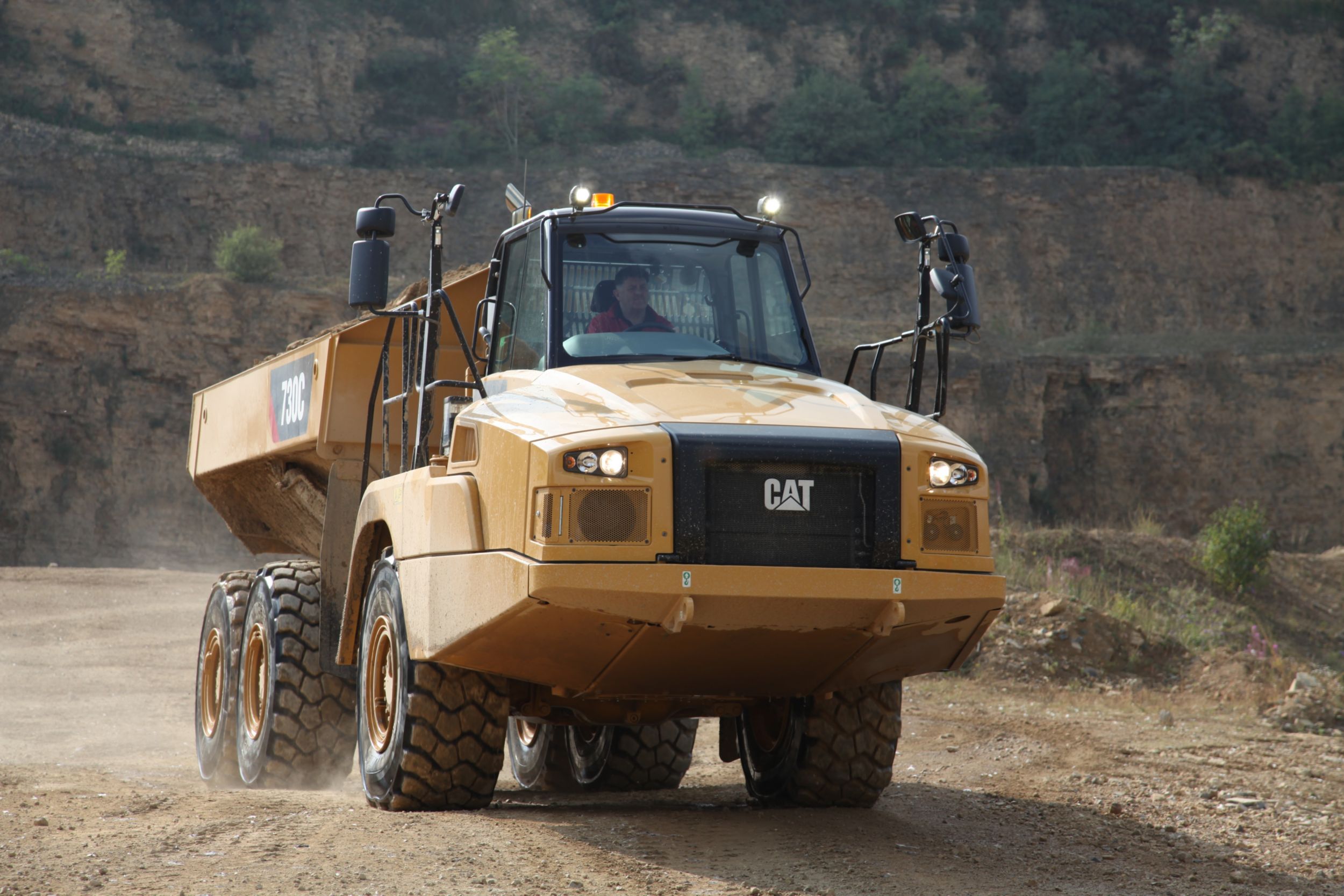 Cat 725 Articulated Dump Truck Video Construction Equipment