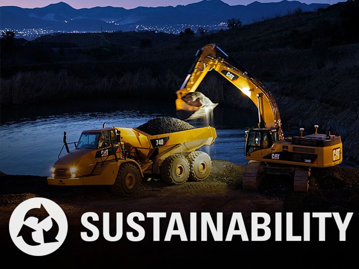 Cat® Connect Sustainability Image with Icon