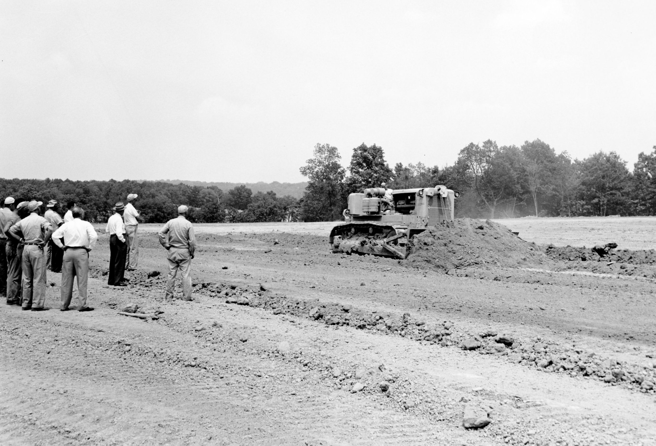 D9 Dozer pilot machine at the Peoria Proving Grounds in 1954