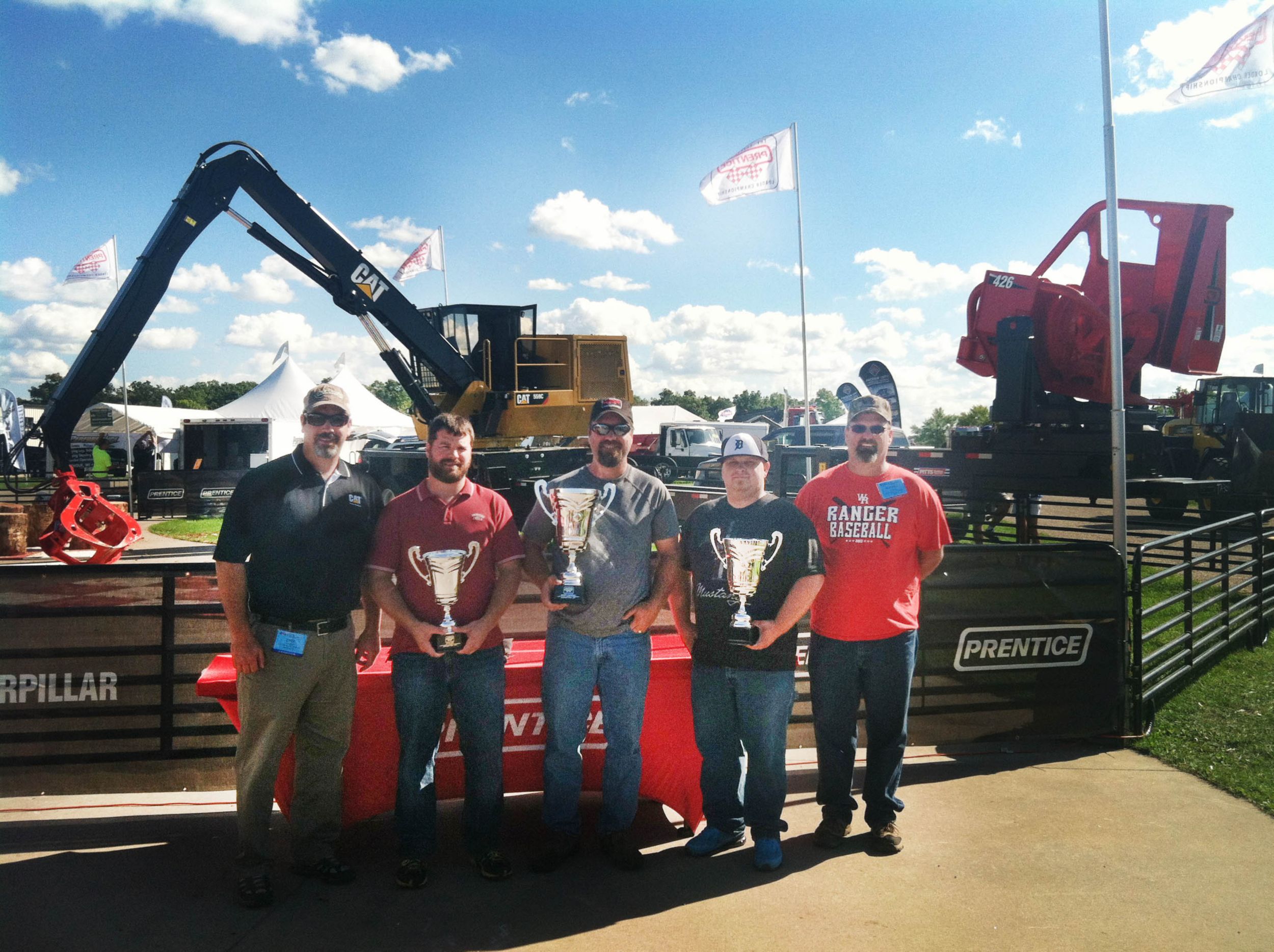 Top finishers in the Cat Loader Championship