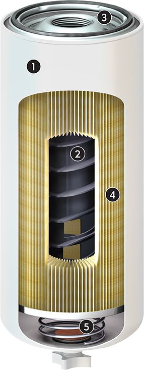 Водоотделитель для топлива FG Wilson со сливным клапаном и разъемом для датчика