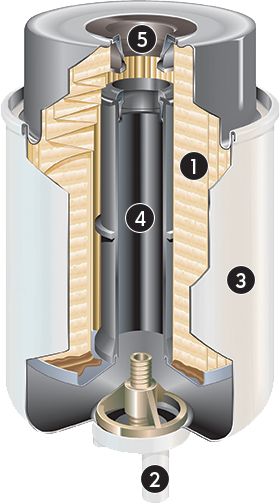 Патрон водоотделителя для топлива FG Wilson со сливным клапаном