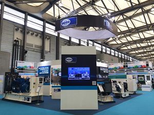 FG Wilson exhibition stand at the Power China exhibition 2014 photograph
