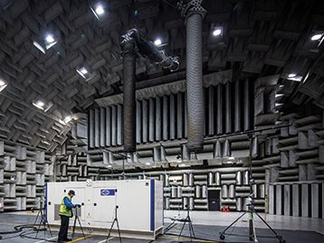 FG Wilson hemi-An-echoic Chamber for sound testing