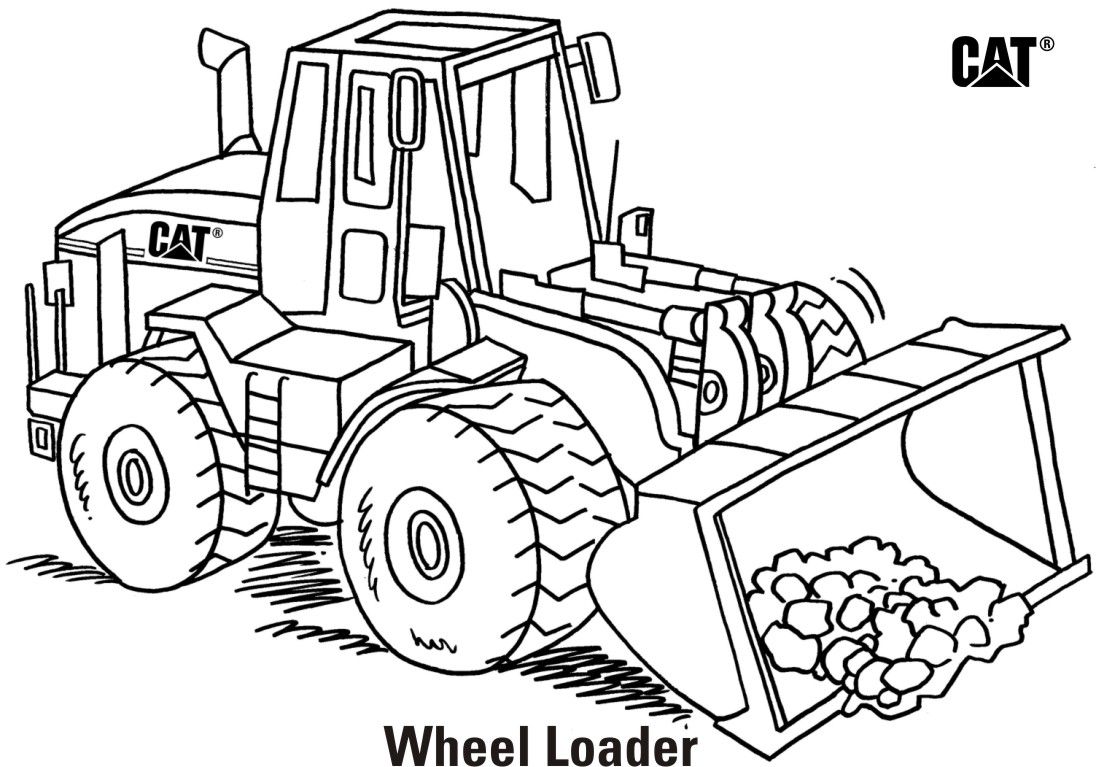 Cat® Equipment Coloring Pages, Cat