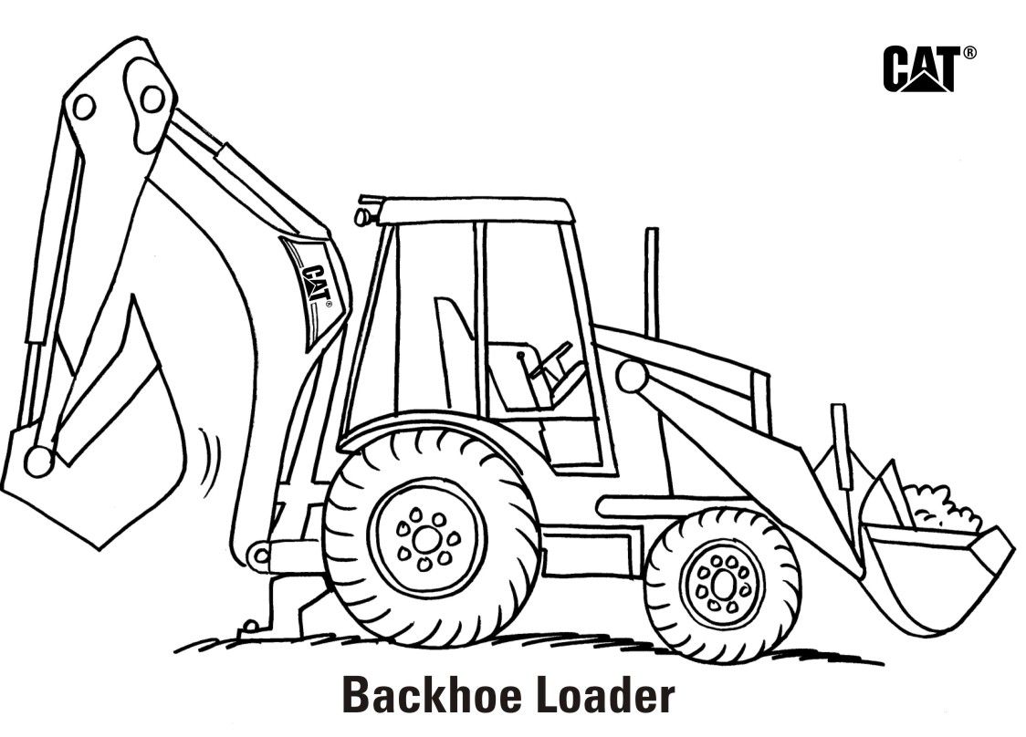 Cat® Equipment Coloring Pages, Cat