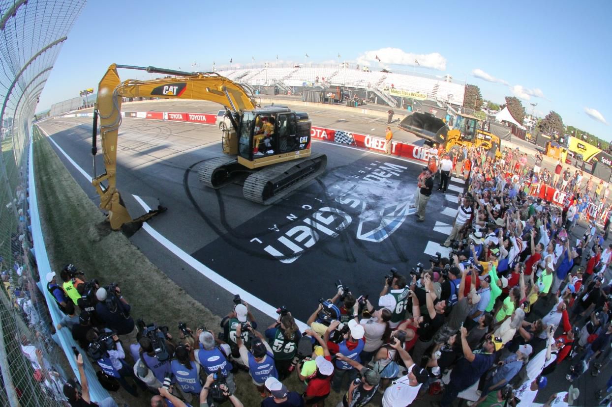 NASCAR Driver Tears Up the Track with Cat Excavator