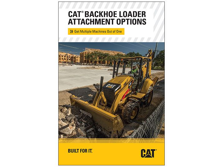 Cat Backhoe Loader Attachment Options Brochure