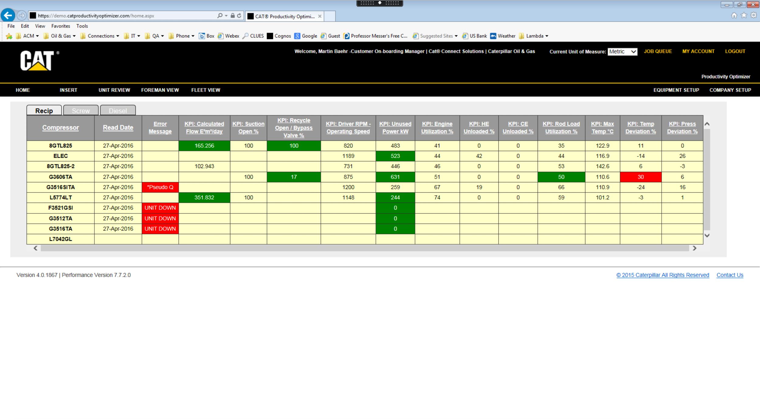 Caterpillar Fleet Production And Cost Analysis Software