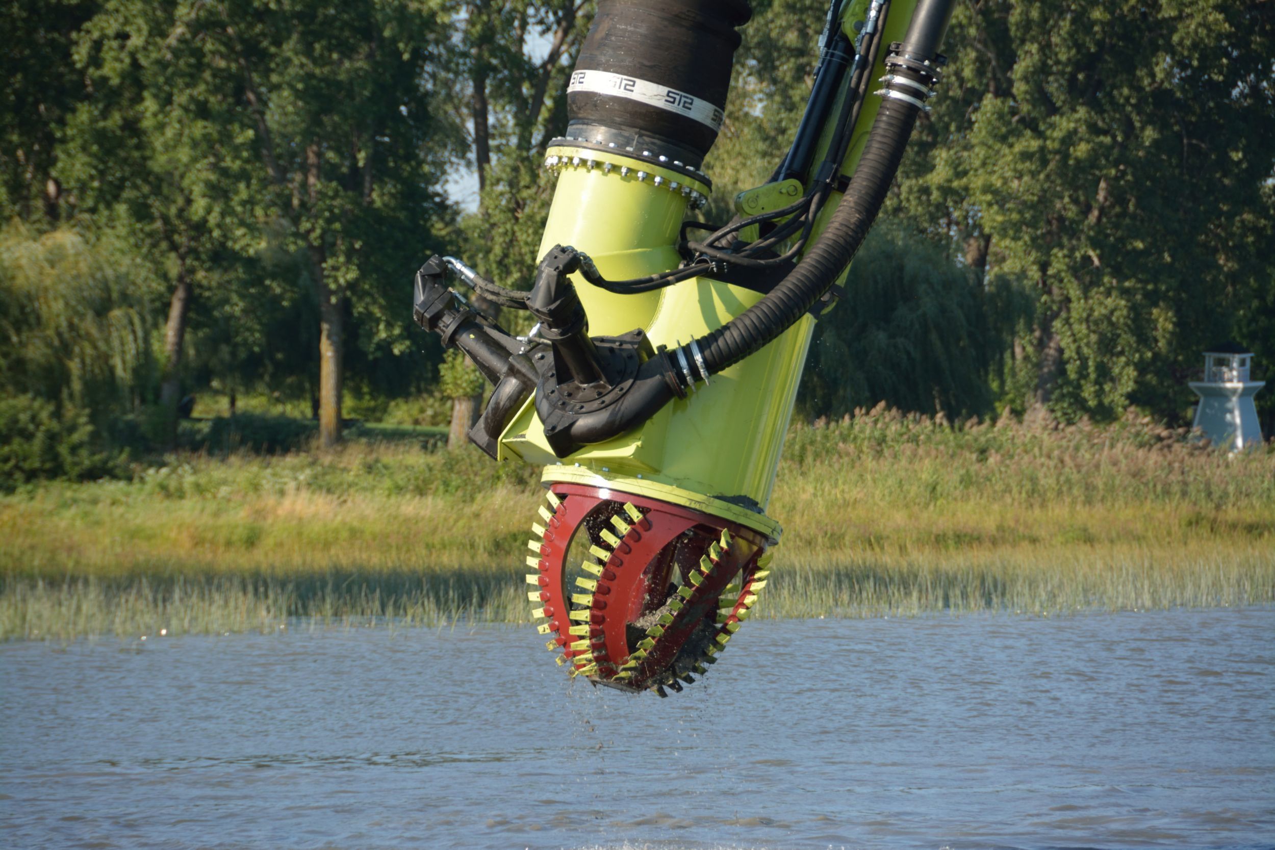 “Our dredgers are used for cleaning mud, silt, sand, clay and invasive vegetation from rivers, lakes and ports,” Grant says. “Whatever is done in the water we do it.”