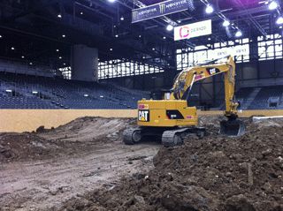 building the Supercross track