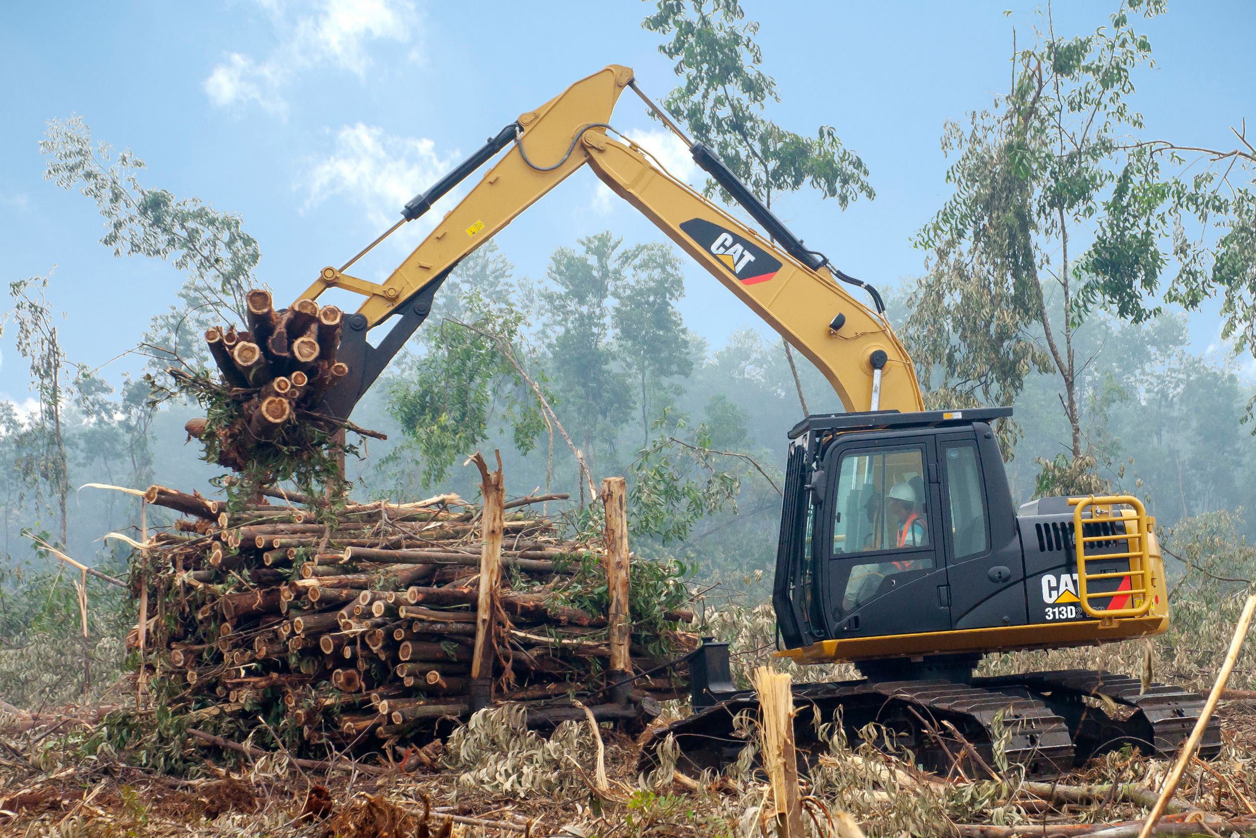 Cat Excavator Hidraulik Cat 313D LGP Seri 2 Dilengkapi