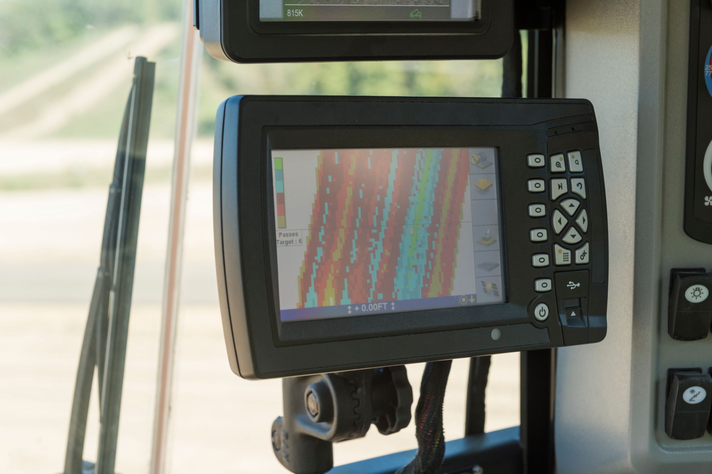 An on-board pass count and mapping display for the Intelligent Compaction system is one part of Cat<sup>®</sup> Connect Technologies & Services.