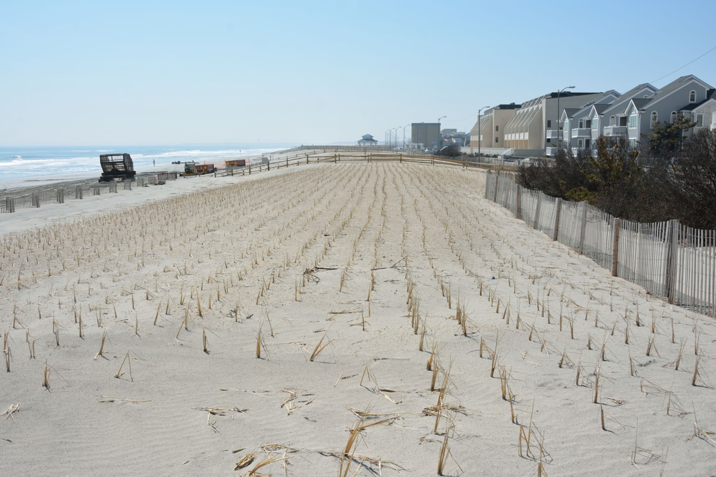 “We carefully replenish the beach to precisely match the template and restore the dune grass to make it look as if we were never here. We are 100 percent environmentally friendly and even plan our work schedule to minimize any impact on the nearby bird sanctuaries.” 