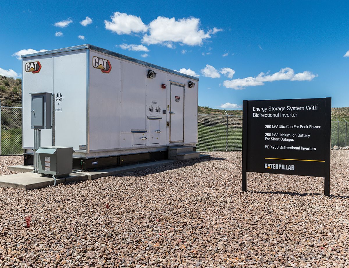 Excess energy is stored for stabilization as well as for use during unfavorable conditions, such as cloudy days and nighttime. Generator sets supplement the system by powering the microgrid when energy from other sources is unavailable.