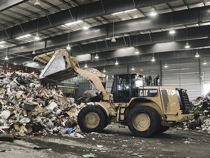 Loaders at a Transfer Station