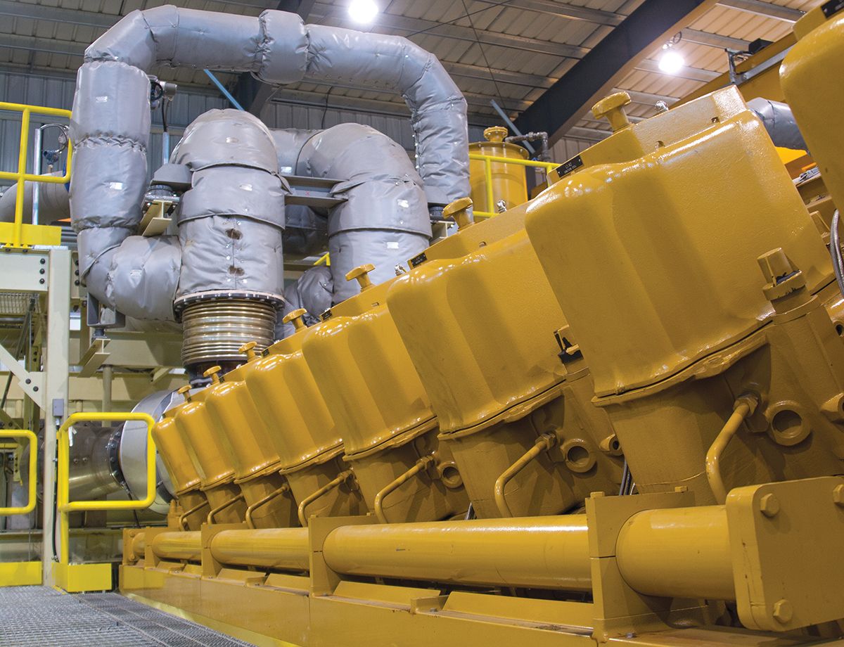 ANC commissioned a 65 MW natural gas-fired power plant, powered by 10 Cat® G16CM34 generator sets.